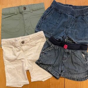 Lot of 4 Girl's Shorts- Size 5T